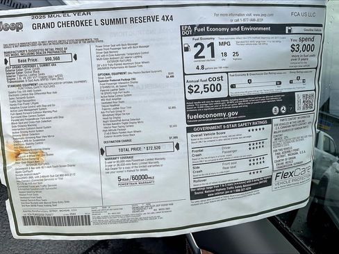 New 2025 Jeep Grand Cherokee L Summit image 14