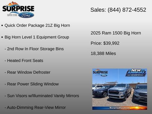 Used 2025 RAM 1500 Big Horn AWD/4WD image 6