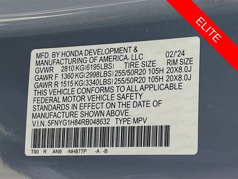 Used 2024 Honda Pilot Elite image 35