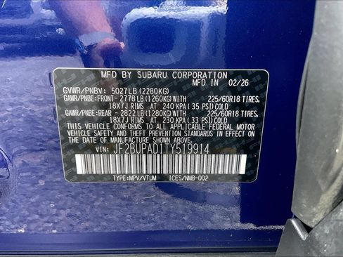 Certified 2026 Subaru Outback Premium AWD/4WD image 33