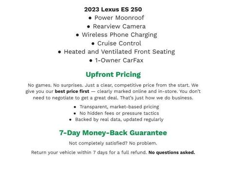 Used 2023 Lexus ES 250 w/ Premium Package AWD/4WD image 31