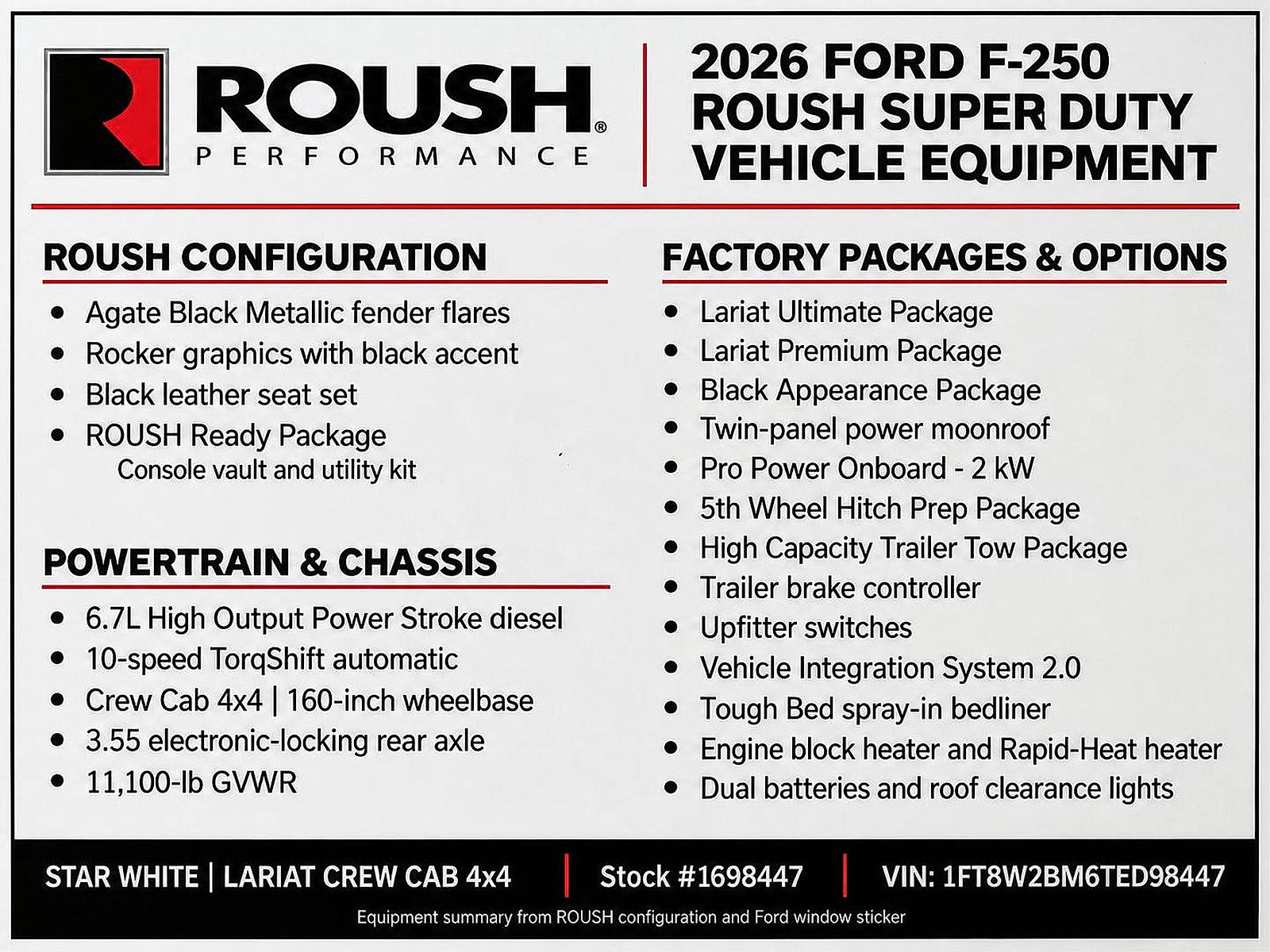 New 2026 Ford F250 Lariat w/ Black Appearance Package AWD/4WD image 2