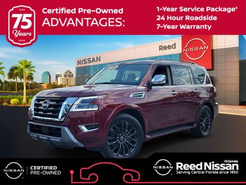 Certified 2024 Nissan Armada Platinum w/ Cargo Package RWD image 1