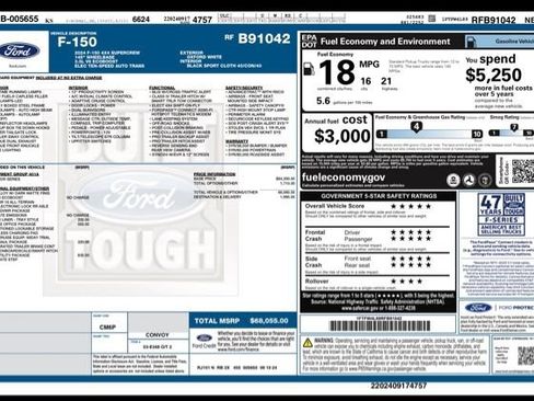 Used 2024 Ford F150 Tremor w/ Bed Utility Package AWD/4WD image 33