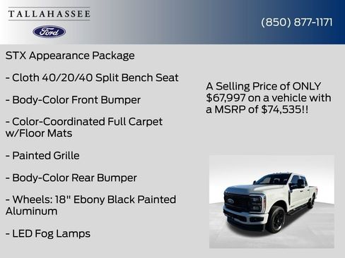 New 2026 Ford F250 XL w/ STX Appearance Package image 13