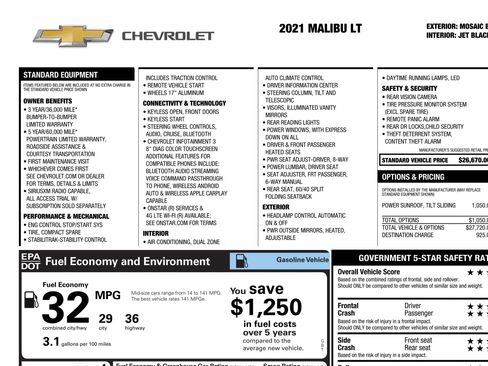 Used 2021 Chevrolet Malibu LT image 20