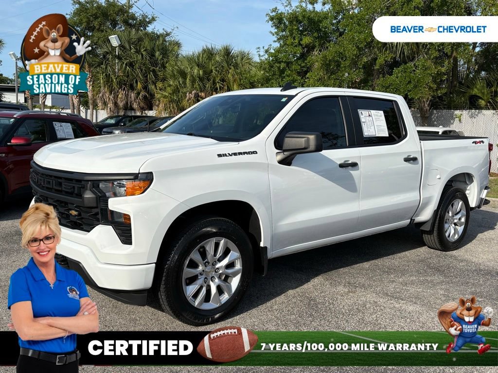 Used 2024 Chevrolet Silverado 1500 Custom AWD/4WD image 1