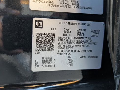 Used 2022 Chevrolet Silverado 1500 Custom image 32