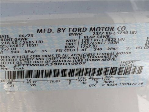 New 2025 Ford Maverick XL w/ Equipment Group 102A image 16