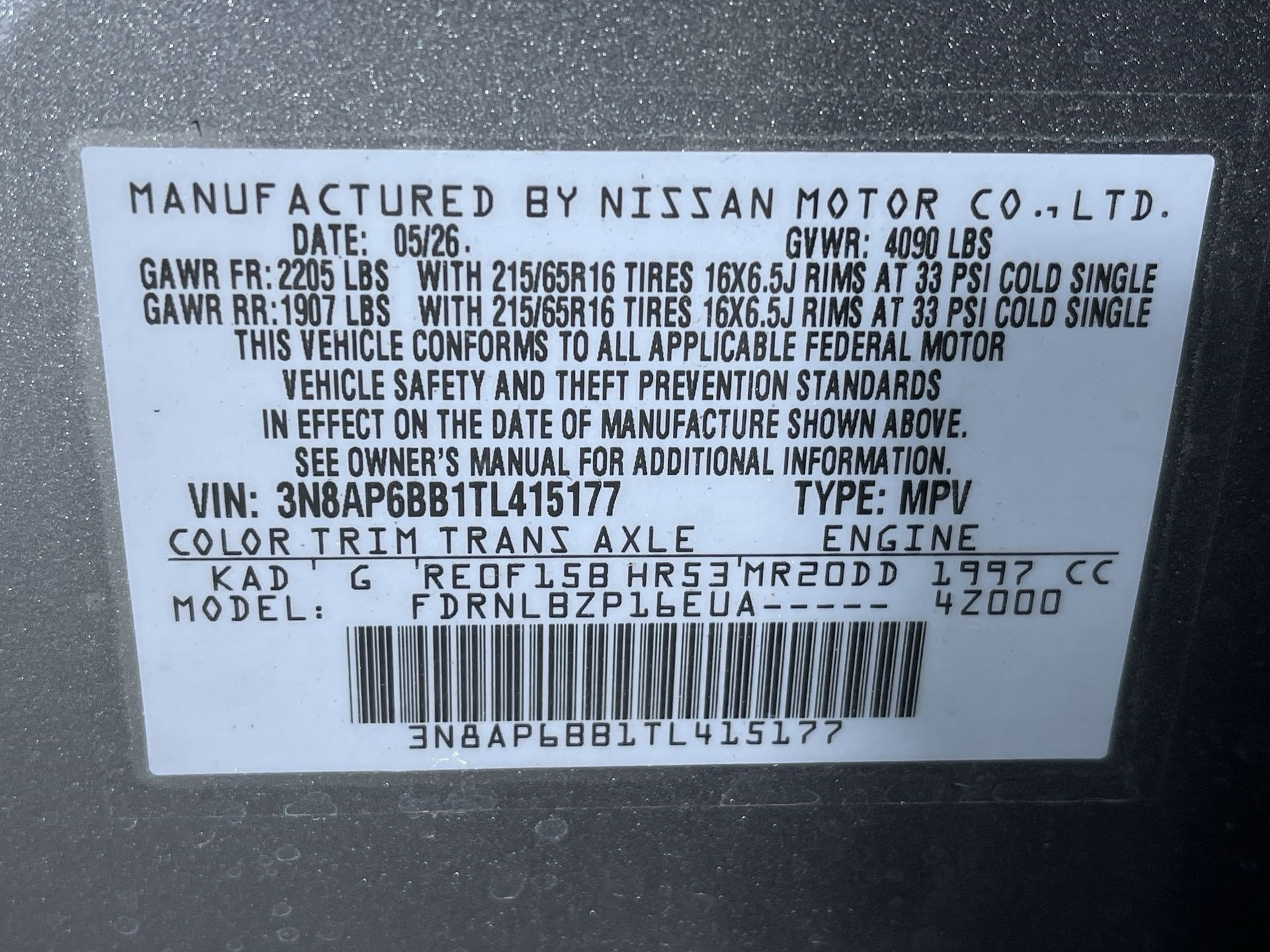 Certified 2026 Nissan Kicks S AWD/4WD image 12