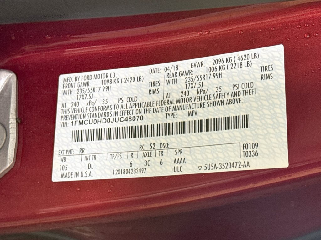 Used 2018 Ford Escape SEL FWD image 41
