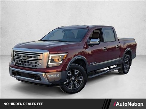 Used 2021 Nissan Titan Platinum Reserve w/ Off Road Protection Package AWD/4WD image 1