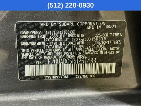 Certified 2024 Subaru Crosstrek 2.0i Premium AWD/4WD image 41