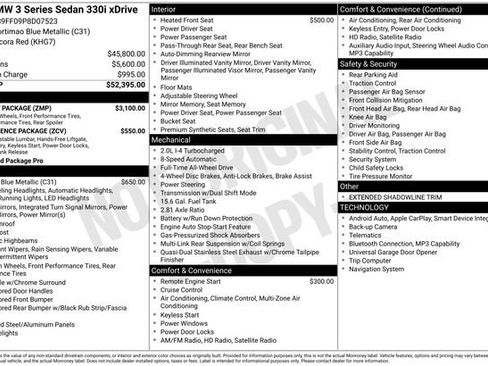 Used 2023 BMW 330i xDrive Sedan w/ M Sport Package image 11