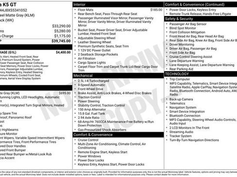 Used 2025 Kia K5 GT w/ GT1 Package FWD image 9