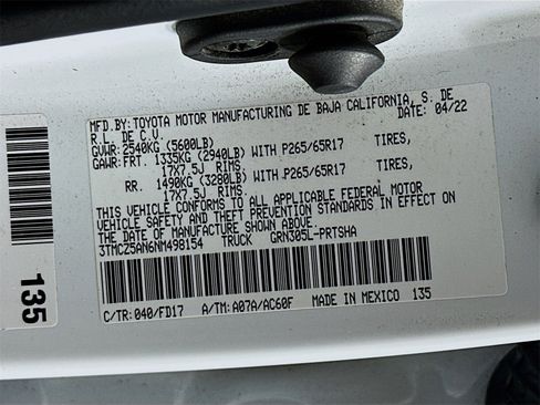 Certified 2022 Toyota Tacoma TRD Sport image 30