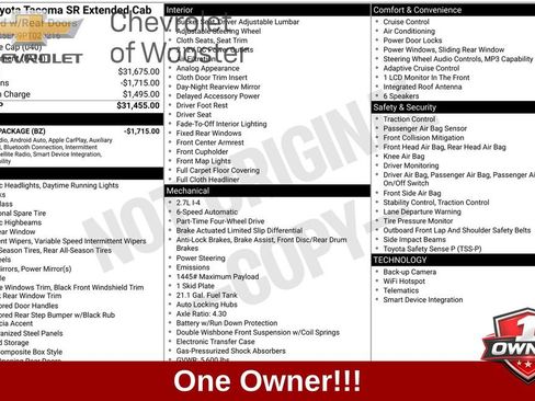 Used 2023 Toyota Tacoma SR AWD/4WD image 1