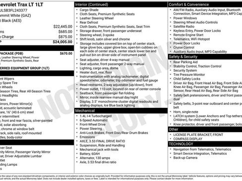 Used 2015 Chevrolet Trax LT w/ LT Plus Package image 4