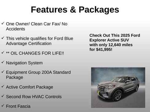 Used 2025 Ford Explorer Active w/ Active Comfort Package AWD/4WD image 4