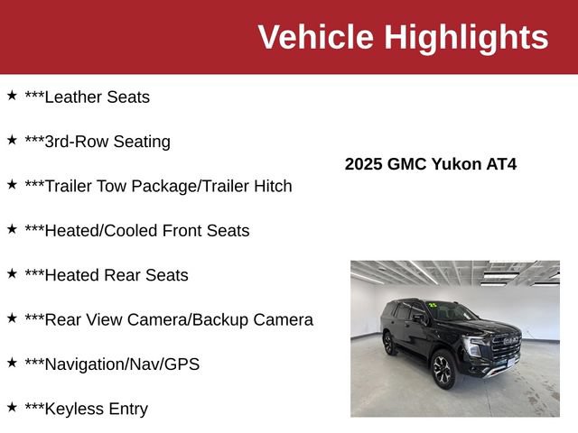 Used 2025 GMC Yukon AT4 w/ Premium Trailering Package AWD/4WD image 10