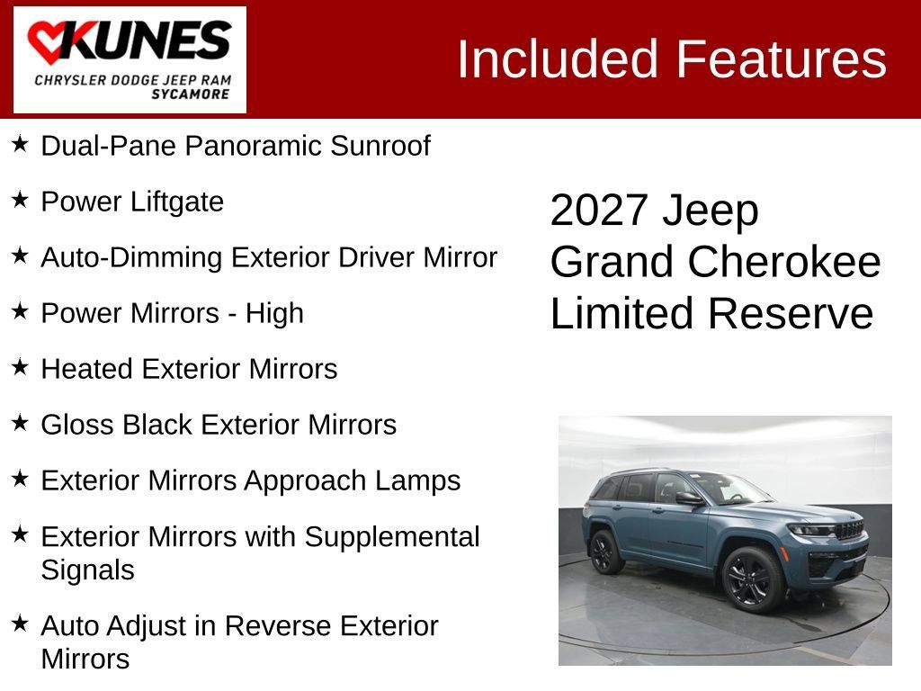 New 2027 Jeep Grand Cherokee Limited AWD/4WD image 3