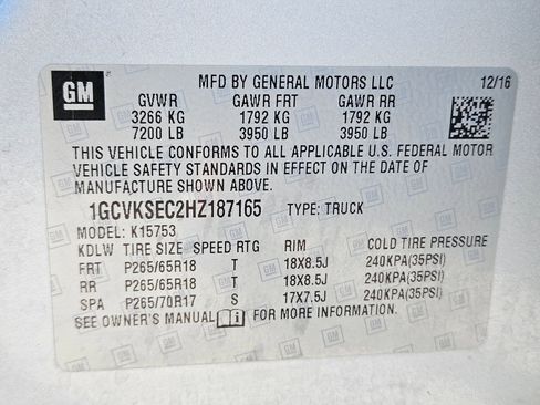 Used 2017 Chevrolet Silverado 1500 LTZ w/ LTZ Plus Package AWD/4WD image 34