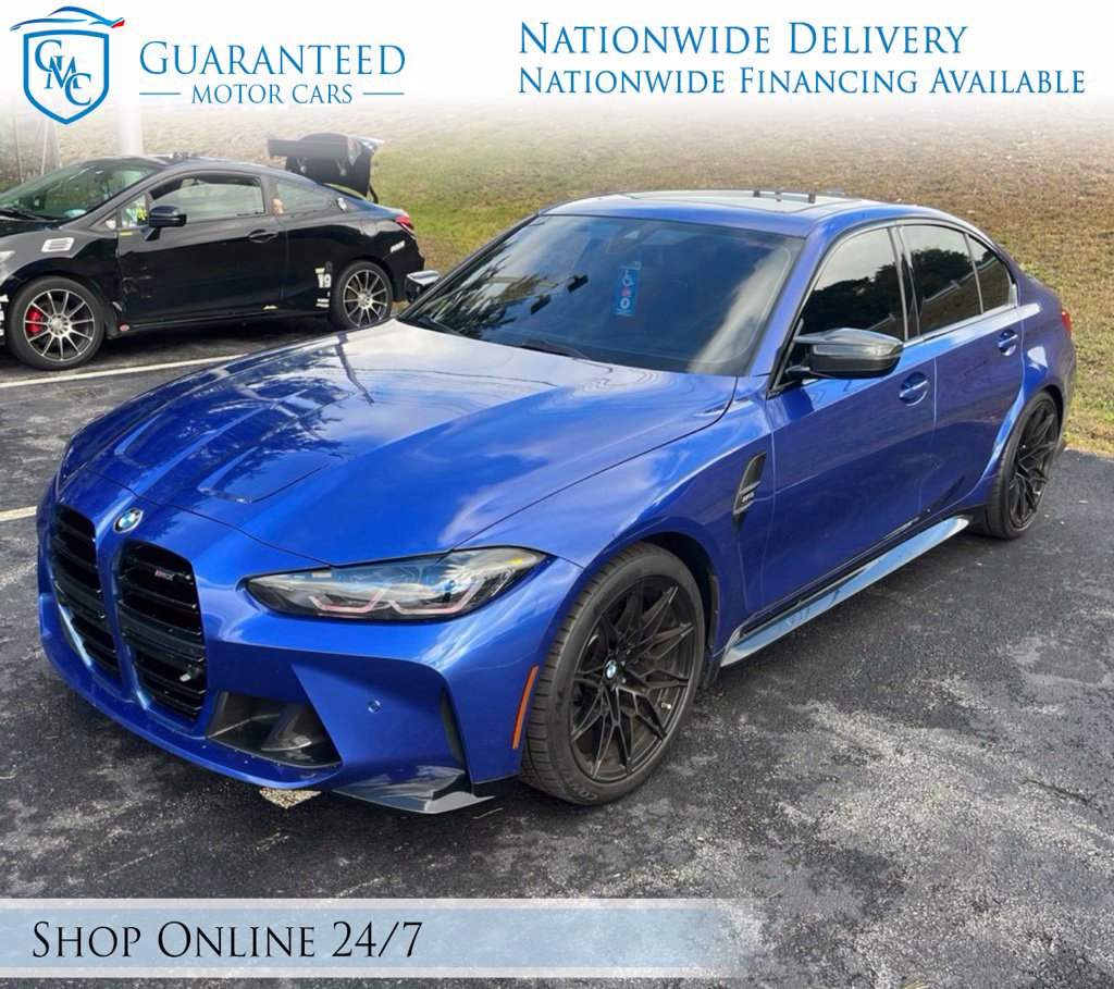 Used 2023 BMW M3 w/ M Carbon Exterior Package RWD image 1