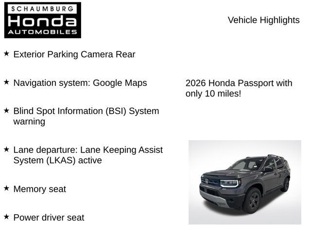 New 2026 Honda Passport RTL image 7