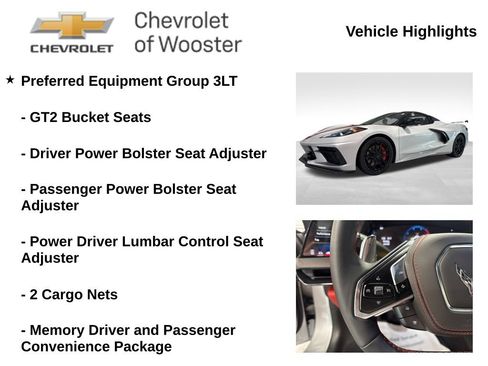 New 2026 Chevrolet Corvette Stingray Premium Conv w/ Z51 Performance Package RWD image 2