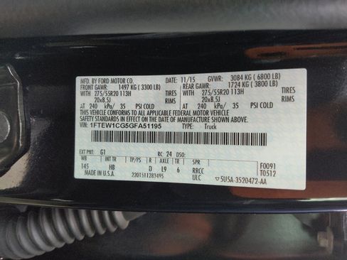 Used 2016 Ford F150 Lariat w/ Equipment Group 502A Luxury image 33