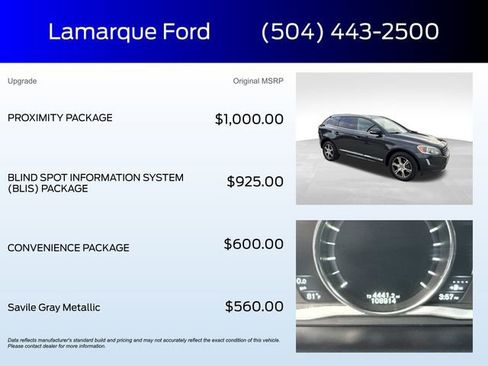 Used 2015 Volvo XC60 T6 w/ Proximity Package image 2