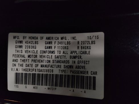 Used 2016 Honda Accord Touring image 33