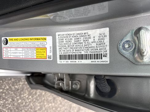 Certified 2023 Honda Civic EX image 37