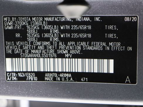 Used 2020 Toyota Highlander XLE image 45