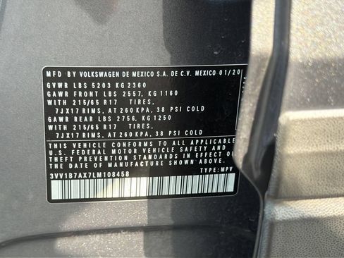 Used 2020 Volkswagen Tiguan S FWD image 23