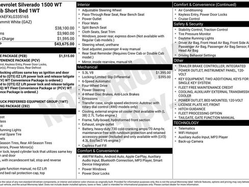 Used 2020 Chevrolet Silverado 1500 W/T w/ WT Value Package image 10