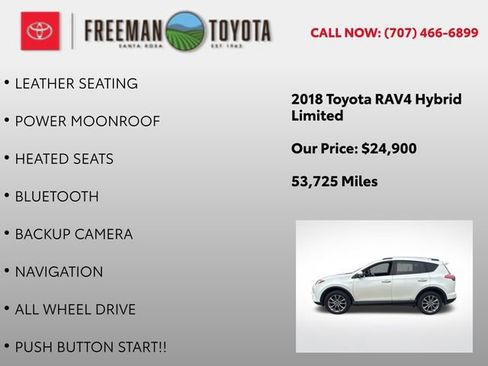 Used 2018 Toyota RAV4 Limited w/ Carpet Mat Package image 5