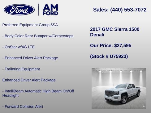 Used 2017 GMC Sierra 1500 Denali AWD/4WD image 36