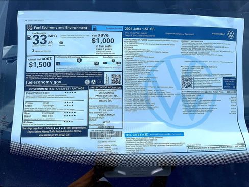 New 2026 Volkswagen Jetta SE FWD image 21