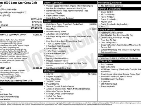Used 2021 RAM 1500 Lone Star RWD image 39