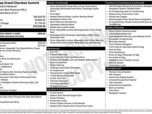 Used 2023 Jeep Grand Cherokee Summit w/ Luxury Tech Group V image 10