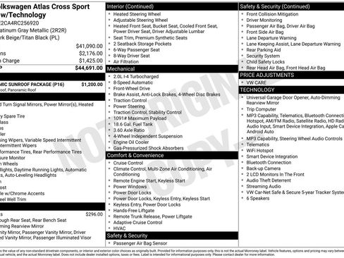 Used 2024 Volkswagen Atlas Cross Sport SE w/ Panoramic Sunroof Package image 16