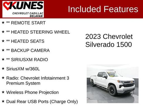 Used 2023 Chevrolet Silverado 1500 LT w/ Work Truck Package AWD/4WD image 3