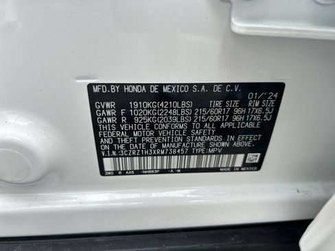 Certified 2024 Honda HR-V LX image 20