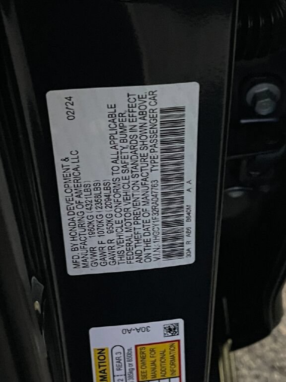 Certified 2024 Honda Accord EX image 37