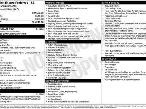 Used 2019 Buick Encore Preferred w/ Safety Package FWD image 9