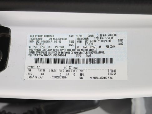 Used 2020 Ford F150 Raptor w/ Equipment Group 802A Luxury image 42