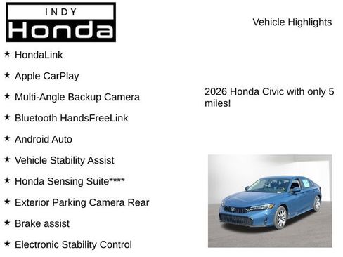 New 2026 Honda Civic LX image 7