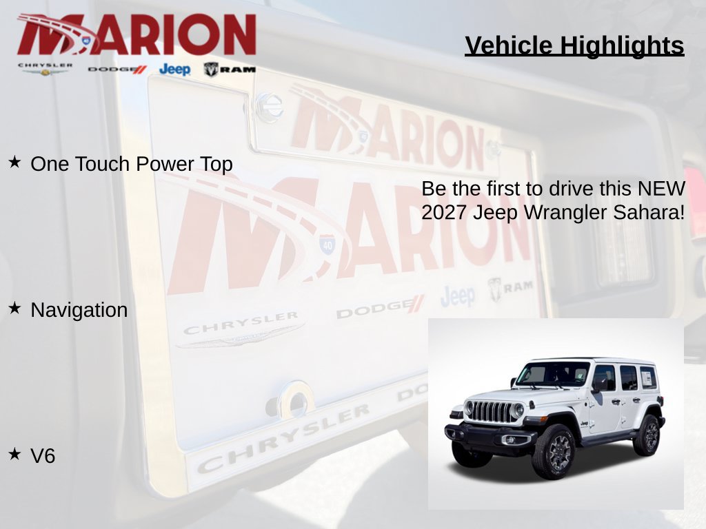 New 2027 Jeep Wrangler Unlimited Sahara AWD/4WD image 5