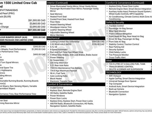 Used 2022 RAM 1500 Limited w/ Body-Colour Bumper Group AWD/4WD image 14